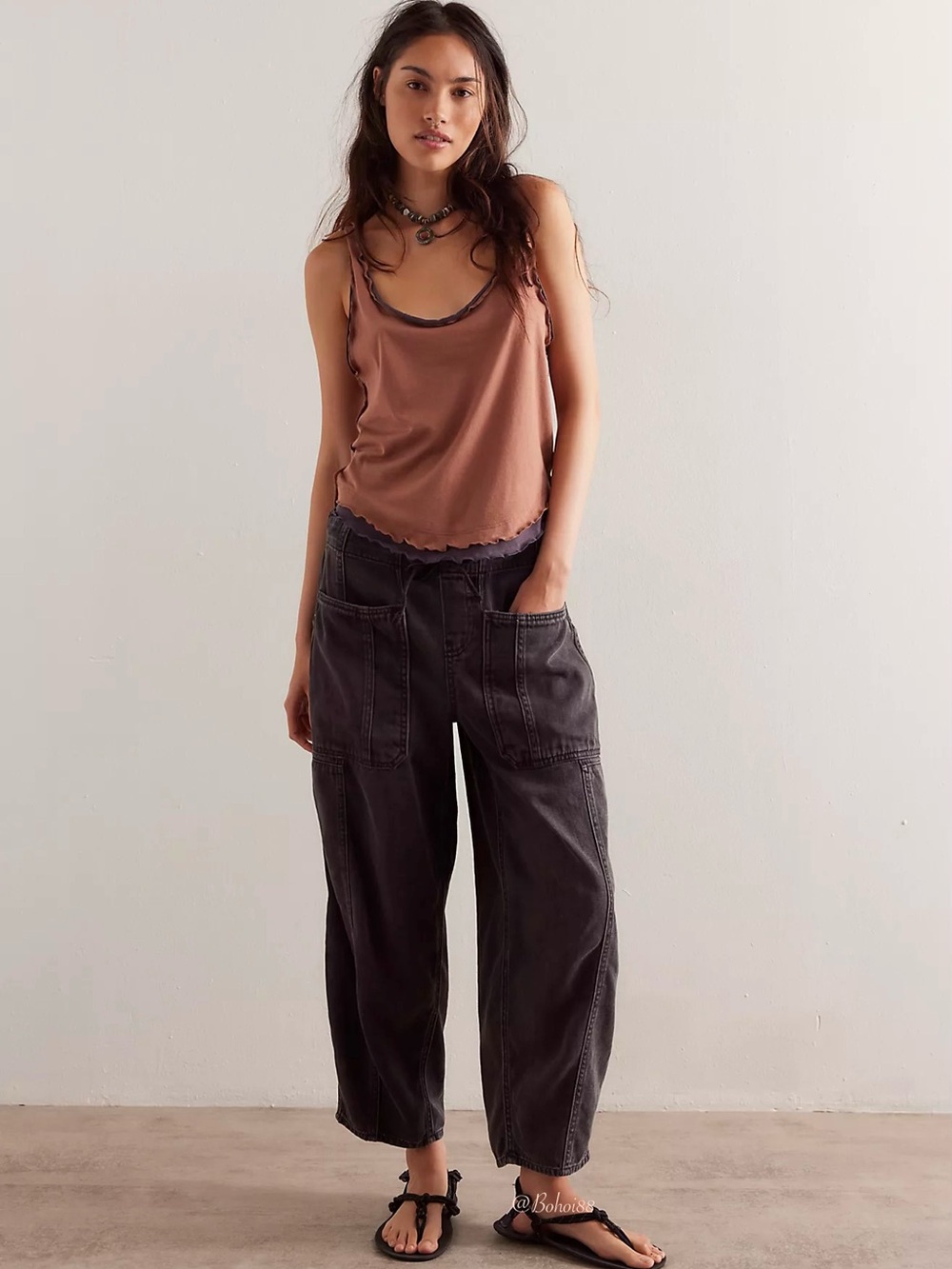 NWT Free People We The Free Silverton Pull-On Barrel Jeans - Picture 9 of 12